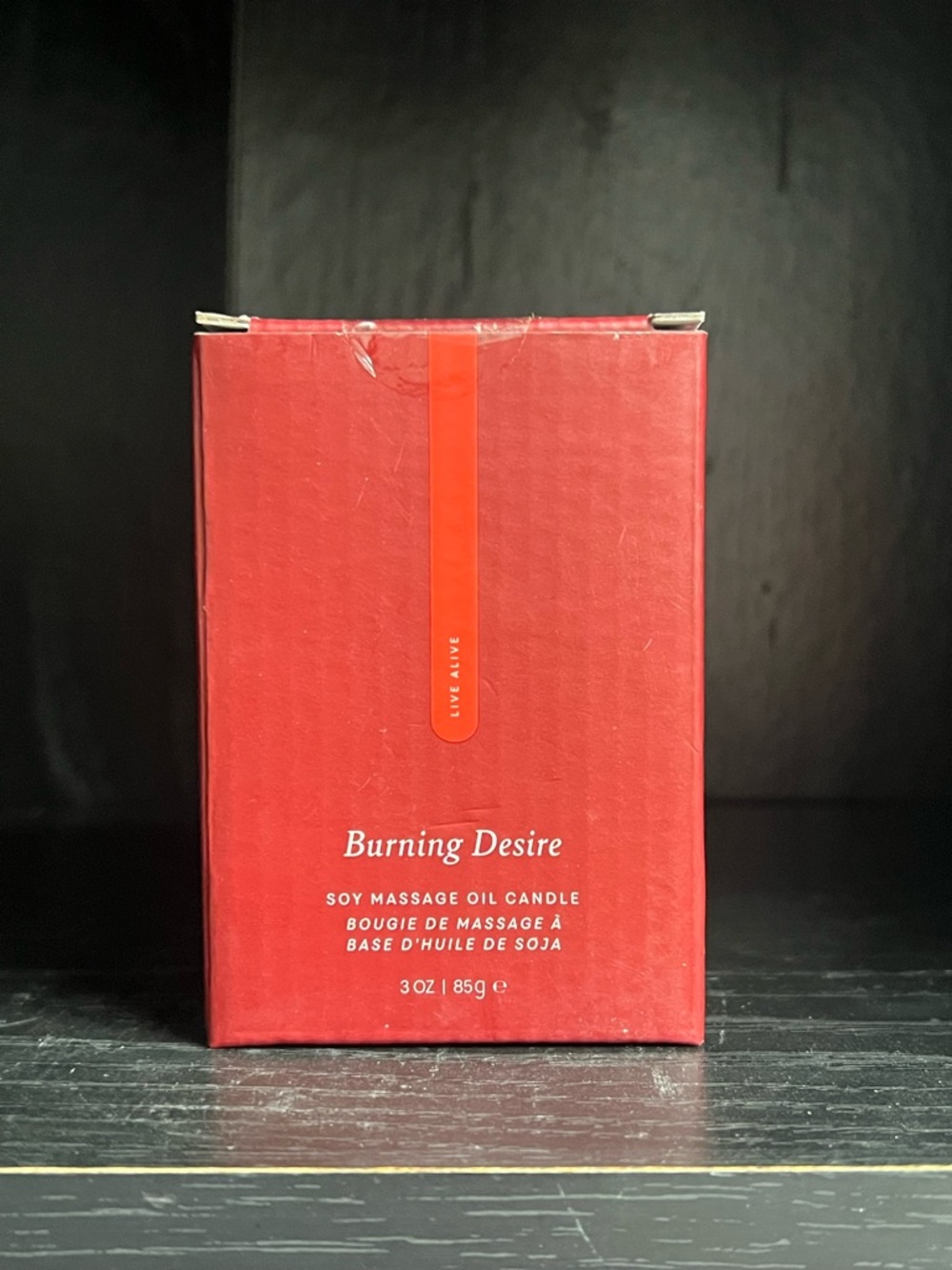 Pure Romance Burning Desire Soy Massage Oil Candle